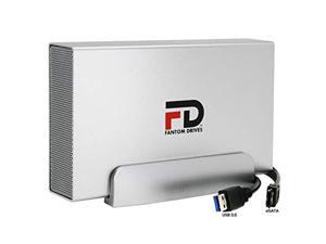 fantom drives 2tb dvr external hard drive expander - usb 3.0 & esata - supports directv, dish, motorola, arris and more - silve
