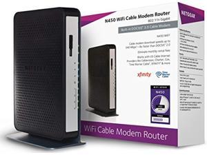 netgear n450 (8x4) wifi docsis 3.0 cable modem router (n450) certified for xfinity from comcast, spectrum, cox, cablevision & m netgear n450 (8x4) wifi docsis 3.0 cable modem router (n450) certified for xfinity from comcast, spectrum, cox, cablevision & m