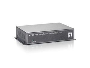 levelone pos-4000 high power poe splitter (12v) - indoor levelone pos-4000 high power poe splitter (12v) - indoor