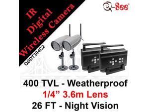 q-see qsdt304c2 2 pack digital wireless camera and receiver q-see qsdt304c2 2 pack digital wireless camera and receiver