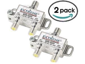 2 WAY EXTREME HD DIGITAL 1GHz HIGH PERFORMANCE COAX CABLE SPLITTER - (BDS102H) 2 Pack