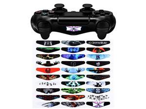 extremerate light bar decal stickers set of 30 different pcs for ps4 playstation 4 ps4 ps4 slim ps4 pro controller - color prin