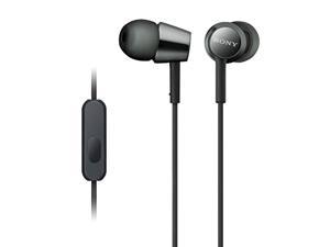 sony earbuds with microphone, in-ear headphones and volume control, built-in mic earphones for smartphone tablet laptop 3.5mm a