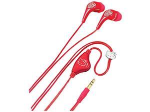 hello kitty kt2081r jeweled earbuds (red) hello kitty kt2081r jeweled earbuds (red)