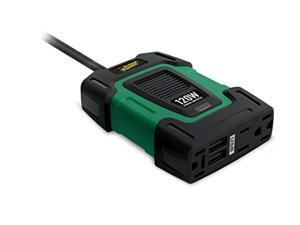 Dual AC Outlets Delivers Electric Power for AC Appliances Ports Provides Charging Capability to Mobile Devices Dual USB 12V DC Input Battery Tender 120W Power Inverter 3.1A Shared