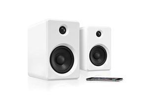Innovative Technology Wireless Bookshelf Bluetooth Speaker with Rechargeable Battery, White Innovative Technology Wireless Bookshelf Bluetooth Speaker with Rechargeable Battery, White