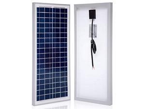 ALEKO PP20W12V 20 Watt 12 Volt Polycrystalline Solar Panel for Gate Opener Pool Garden Driveway 