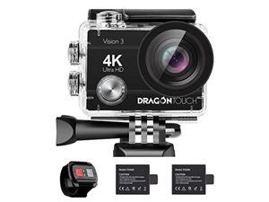 dragon touch 4k action camera 16mp vision 3 underwater waterproof camera 170 wide angle wifi sports cam with remote 2 batteries dragon touch 4k action camera 16mp vision 3 underwater waterproof camera 170 wide angle wifi sports cam with remote 2 batteries