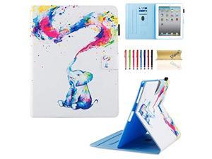 Dteck Synthetic Leather Case Cover Wallet Case for Apple iPad Air,New iPad 5th/6th Gen Rainbow Pony Samsung Galaxy Tab A 10.1/Tab E 9.6 RCA 10 Viking and More 9.5-10.5 inch Universal Case