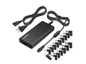 outtag ultra-slim 65w ac universal laptop charger power adapter 15v 16v 18.5v 19v 19.5v 20v replacement for hp dell lenovo acer
