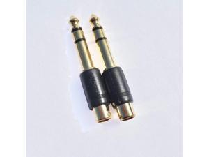 radioshack 1/4 inch stereo male-to-rca female adapter (2-pack)