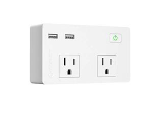 etekcity wall surge protector power strip with 2 usb charging ports, 5610 joules, 2.4a fast charge, 750 flame-retardant, 1875w/ etekcity wall surge protector power strip with 2 usb charging ports, 5610 joules, 2.4a fast charge, 750 flame-retardant, 1875w/