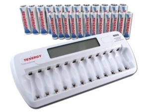combo: tn160 12-bay aa/aaa nimh/nicd lcd charger + 12 aa & 12 aaa premium nimh rechargeable batteries combo: tn160 12-bay aa/aaa nimh/nicd lcd charger + 12 aa & 12 aaa premium nimh rechargeable batteries