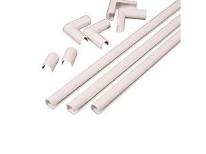 legrand - wiremold c110 cordmate cord organizer kit- cable concealer on wall cord cover raceway, white