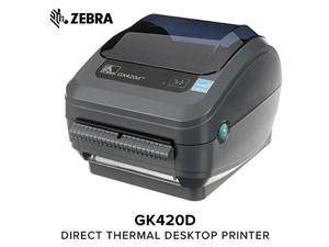 zebra - gx420d direct thermal desktop printer for labels, receipts, barcodes, tags, and wrist bands - print width of 4 in - usb