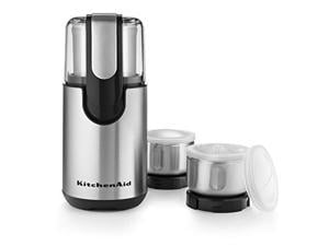 kitchenaid bcg211ob blade coffee and spice grinder combo pack - onyx black