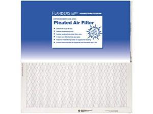 Qty 12 Flanders 84858.011420 Standard Pleated Furnace Filter 14x20x1-In