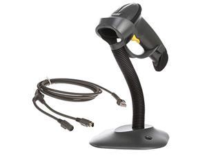 formerly motorola symbol ls2208 series corded digital handheld standard range laser barcode scanner kit with usb cable and st