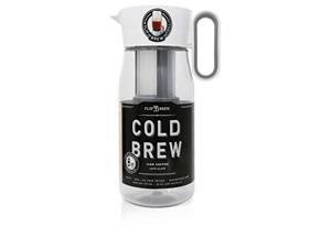 flip brew by zing anything, instant iced tea maker, cold brew coffee maker, two-in-one cold brew coffee or tea maker, multi-pur