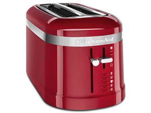 kitchenaid kmt5115er 4 slice long slot high-lift lever toaster, empire red