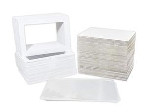 pack of 100 5x7 white picture mats mattes with white core bevel cut for 4x6 photo + back + bags pack of 100 5x7 white picture mats mattes with white core bevel cut for 4x6 photo + back + bags
