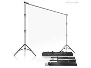 limostudio photo video studio 10ft adjustable muslin background backdrop support system stand, agg2862