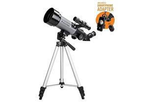 celestron travel scope 70 dx portable telescope with smartphone adapter and blutooth shutter release