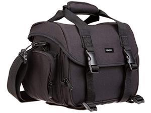 basics large dslr camera gadget bag - 11.5 x 6 x 8 inches, black and grey