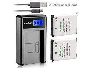 kastar compatible battery and lcd usb charger replacement for nikon enel19 mh66 sony npbj1 and nikon coolpix a100 s2700 s35