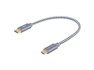 usb c to micro usb otg cable, cablecreation 0.65 ft type c braided cord, 480mbps compatible with macbook (pro), galaxy s8, s9,