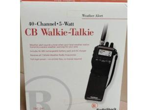 40 channel 5 watt cb walkie talkie trc 241 from radio shack