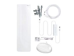 antop hdtv antenna- outdoor/indoor digital hd tv antenna with amplifier signal booster for 70 miles multi-directional reception antop hdtv antenna- outdoor/indoor digital hd tv antenna with amplifier signal booster for 70 miles multi-directional reception