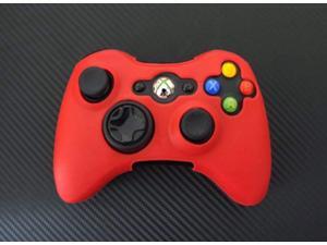 one piece 1x for xbox 360 remote controller silicon protective skin case cover -red color one piece 1x for xbox 360 remote controller silicon protective skin case cover -red color