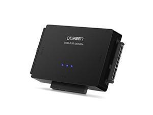 ugreen usb ide adapter usb 3.0 to sata ide hard drive converter combo for 2.5" 3.5" ide sata ssd hard drives disks with 12v 2a