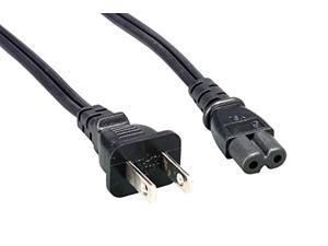 cablelera 2 prong notebook power cord, nema 1-15p to iec320 c7, 1', 18 awg, 10a, 125v (zwacmba8-01) cablelera 2 prong notebook power cord, nema 1-15p to iec320 c7, 1', 18 awg, 10a, 125v (zwacmba8-01)