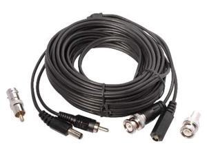25ft cctv cable video power bnc-to-rca with adapters 25ft cctv cable video power bnc-to-rca with adapters