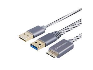 usb 3.0 micro cable, cablecreation usb 3.0 to micro usb y cable with usb 2.0 charge cord, compatible samsung note 3, external h usb 3.0 micro cable, cablecreation usb 3.0 to micro usb y cable with usb 2.0 charge cord, compatible samsung note 3, external h