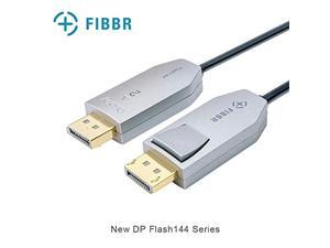 fibbr dp cable, fiber optic displayport cable support 32.4 gbps, 8k@60hz, 4k@144hz, male to male audio video dp 1.4 cable slim fibbr dp cable, fiber optic displayport cable support 32.4 gbps, 8k@60hz, 4k@144hz, male to male audio video dp 1.4 cable slim