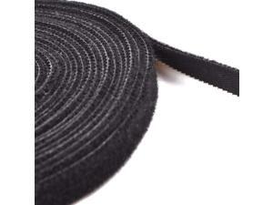 cosmos 3/8 inch black color hook and loop fastening cable tape tie, 16 feet length cosmos 3/8 inch black color hook and loop fastening cable tape tie, 16 feet length