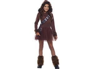 rubie's girls star wars classic chewbacca costume, large