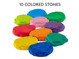 national geographic balance stepping stones - early learning & development for kids with 10 soft stones