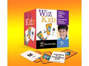 discovery toys wiz kidz categories family card game in travel box