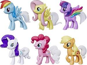 my little pony toy rainbow tail surprise -- collection pack of 6 3-inch pony figures with color-change features, kids ages 3 ye my little pony toy rainbow tail surprise -- collection pack of 6 3-inch pony figures with color-change features, kids ages 3 ye