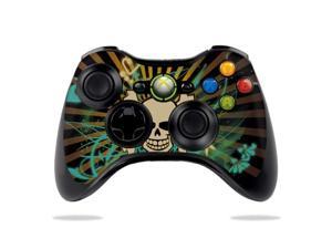 protective vinyl skin decal skin compatible with microsoft xbox 360 controller wrap sticker skins skull rays