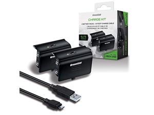 dreamgear xbox one charge kit. includes charge cable & 2 rechargeable batteries