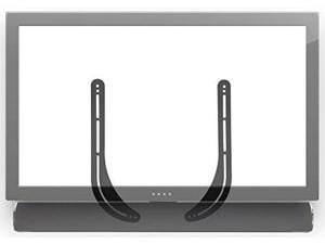 mountit soundbar mount universal sound bar tv bracket for mounting above or under tv fits sonos samsung sony vizio adju