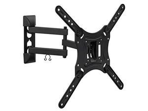 mount-it! full motion tv wall mount monitor wall bracket with swivel and articulating tilt arm, fits 26 32 35 37 40 42 47 50 55