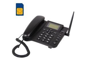 bw 2.4'' wireless quadband gsm classic desk telephone telephone handset for business or family (especially for older folk) - bl