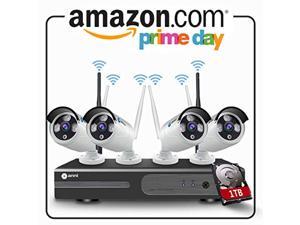 anni 4ch 1080p hd cctv wireless security system with 1tb hard drive, wifi nvr kit and (4) 2.0mp megapixel wireless indoor outdo anni 4ch 1080p hd cctv wireless security system with 1tb hard drive, wifi nvr kit and (4) 2.0mp megapixel wireless indoor outdo