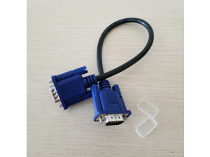 15Pin VGA SVGA D-Sub HD15 Monitor Male to Male Video Short Cable Cord 30cm/11.8" 15Pin VGA SVGA D-Sub HD15 Monitor Male to Male Video Short Cable Cord 30cm/11.8"